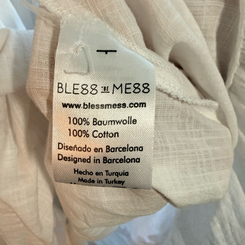Bless the Mess White Maxi  fringe Ruffle Summer Dress - Barcelona Spain - Picture 5 of 5